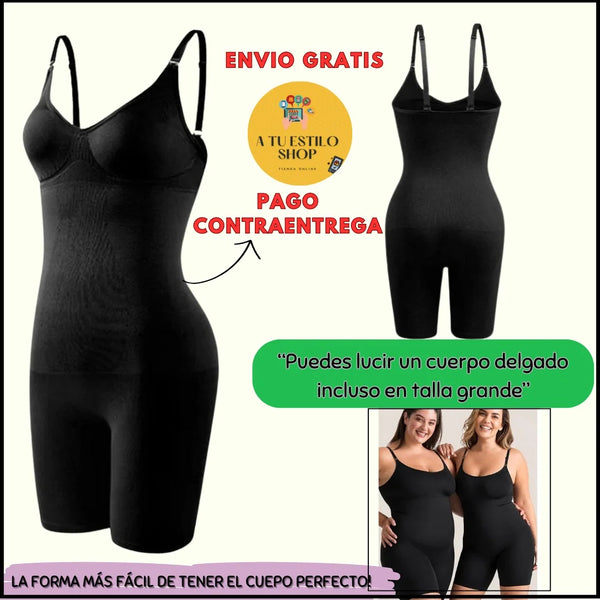 Enterizo Moldeador Adelgazante de Cuerpo Completo SIN COSTURAS - Moldea abdomen, muslos y cola